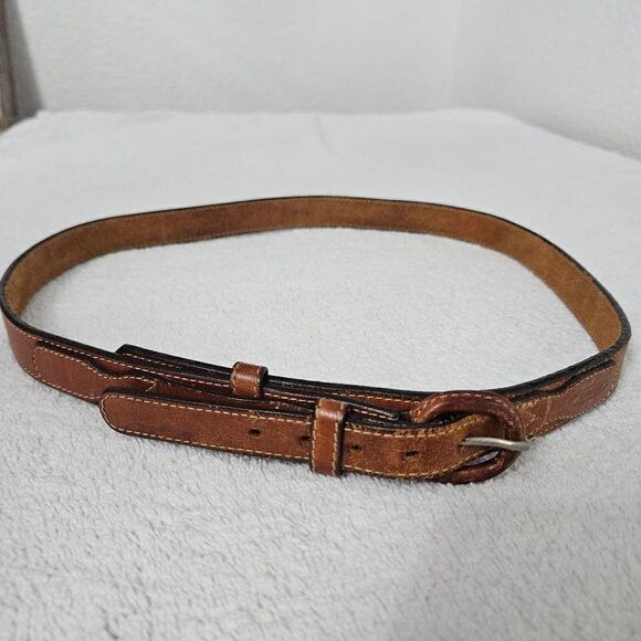 Jordache brown leather belt - Picture 1 of 4